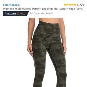 Lululemon dupe! Amazon legging camo